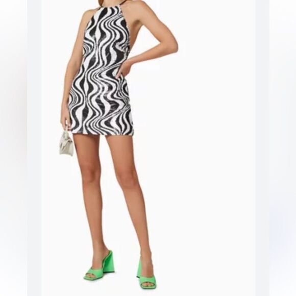 Simon Miller Zazzle Sequin Stripe 
Black/White size 8 NWT $365 - Picture 3 of 10